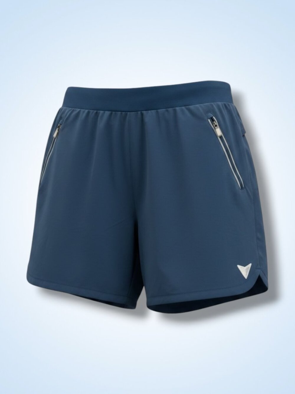 KORSA Roadrunner Sports Slate Blue Soft-Touch Athletic Shorts